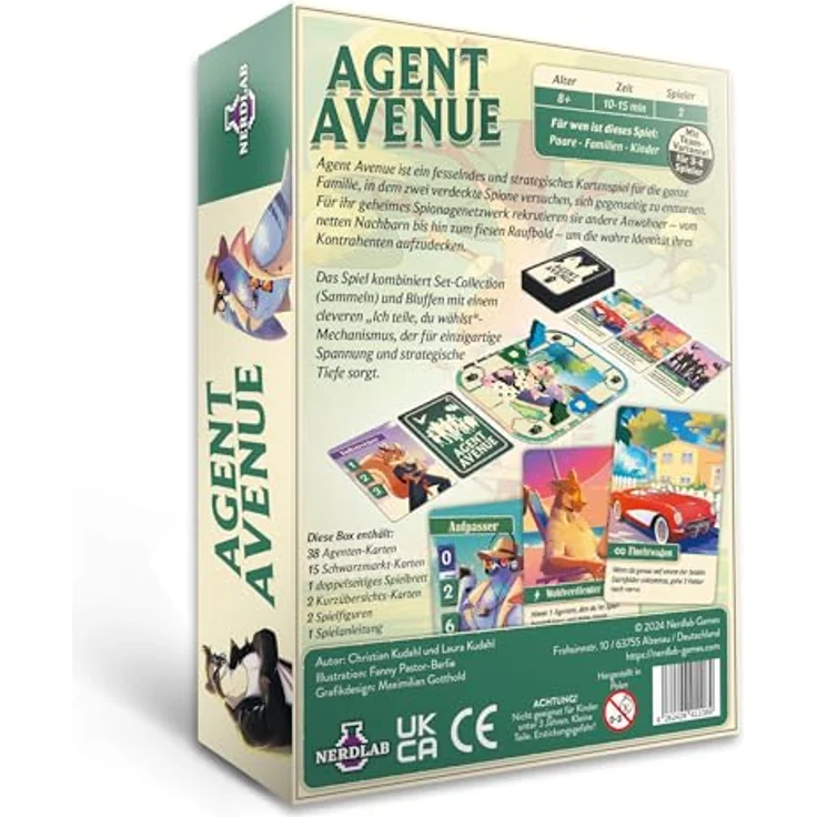 Pegasus Spiele Agent Avenue, Brettspiel für spannende Spionageaktivitäten, deutsch – Bild 4