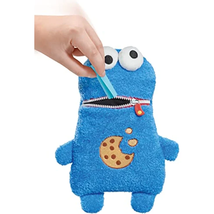 Schmidt Spiele 42548 Sorgenfresser, Krümelmonster aus der Sesamstrasse, Plüschfigur, 30 cm, normal – Bild 3