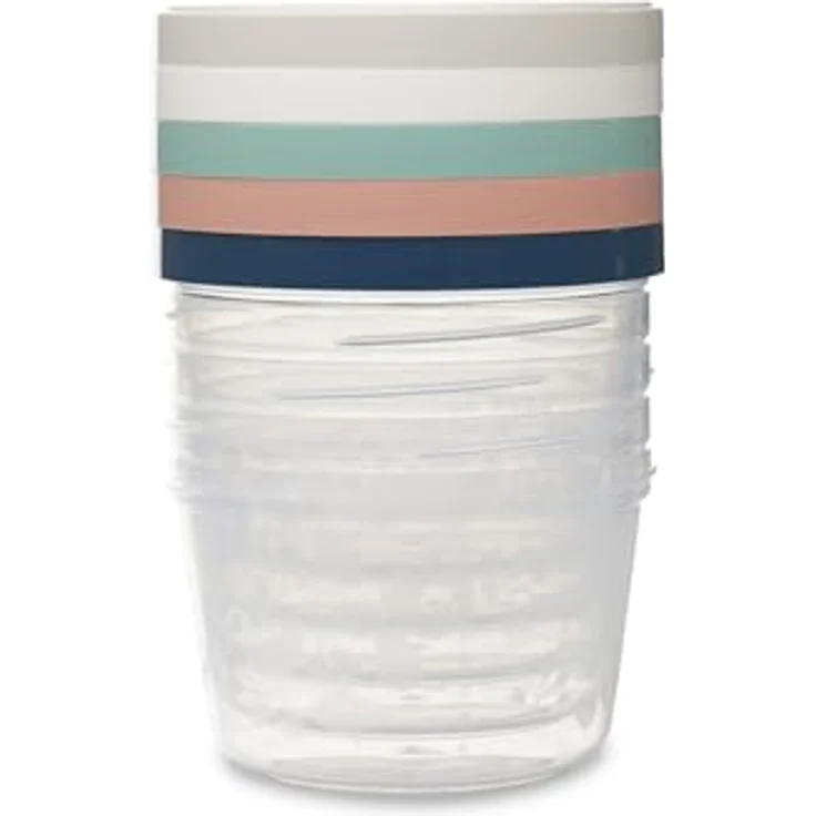 Thermobaby Babynahrungsbehälter 250 ml, 5er-Pack, BPA-frei, mikrowellengeeignet, luftdicht, auslaufsicher, tragbar – Bild 1