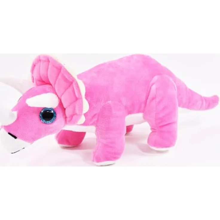 Kögler Plüsch Dino Dinosaurier Kuscheltier Schmusetier Glitzeraugen 34 cm Rosa