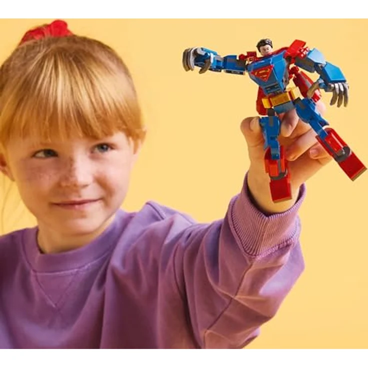 LEGO DC 76302 Superman Mech vs Lex Luthor, 120-teiliges Spielset für Kinder ab 6 Jahren mit beweglichem Superman Mech und Minifiguren – Bild 8