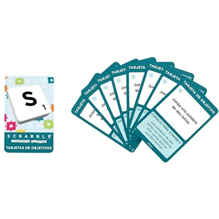 Mattel Games Scrabble Zwei in Eins, Spanische Version, langlebiges und flexibles Brettspiel aus hochwertigen Materialien – Bild 3