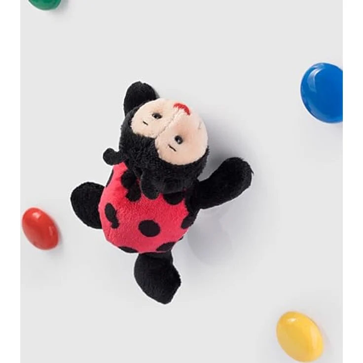 Schaffer Knuddel mich! 3456 Plüsch Magnetic Marienkäfer Bolle rot-schwarz – Bild 6