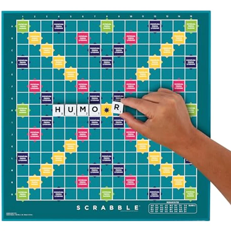 Mattel Games Scrabble Zwei in Eins, Polnische Version, langlebig mit flexiblem Zubehör, HXM53 – Bild 3