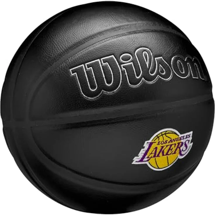 Wilson NBA Team Premiere BSKT, Basketball aus zusammengesetztem Leder, geeignet für Innen- und Außenbereich, schwarz – Bild 2