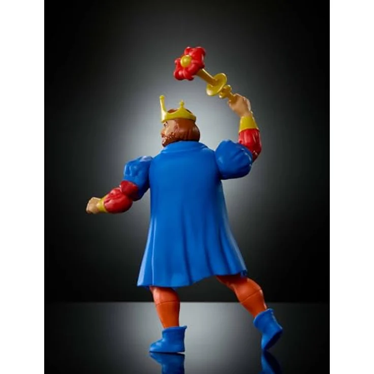 Masters of the Universe Origins König Randor Actionfigur, ca. 14 cm, detailreiches Design mit Streitkolben und Schwert, abnehmbarer Umhang, inklusive Mini-Comic, JKC44 – Bild 5