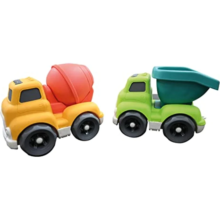 Lexibook® Spielzeug-Krankenwagen Bio-Plastik, 2er Set mit Betonmischer und Kipplaster, für Kinder ab 18 Monaten – Bild 1