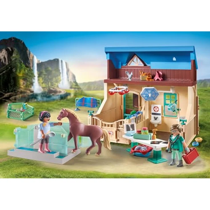 Playmobil® Konstruktions-Spielset Reittherapie & Tierarztpraxis (71352), Horses of Waterfall, (164 St) – Bild 5