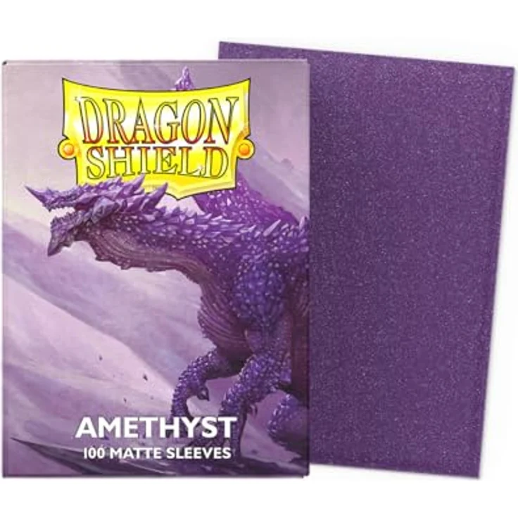Dragon Shield Standard Size Matte Card Sleeves, 100 CT - Robuste Schutzfolie für TCG, passend für Pokemon, Flesh & Blood, One Piece & Magic The Gathering, Amethyst – Bild 2