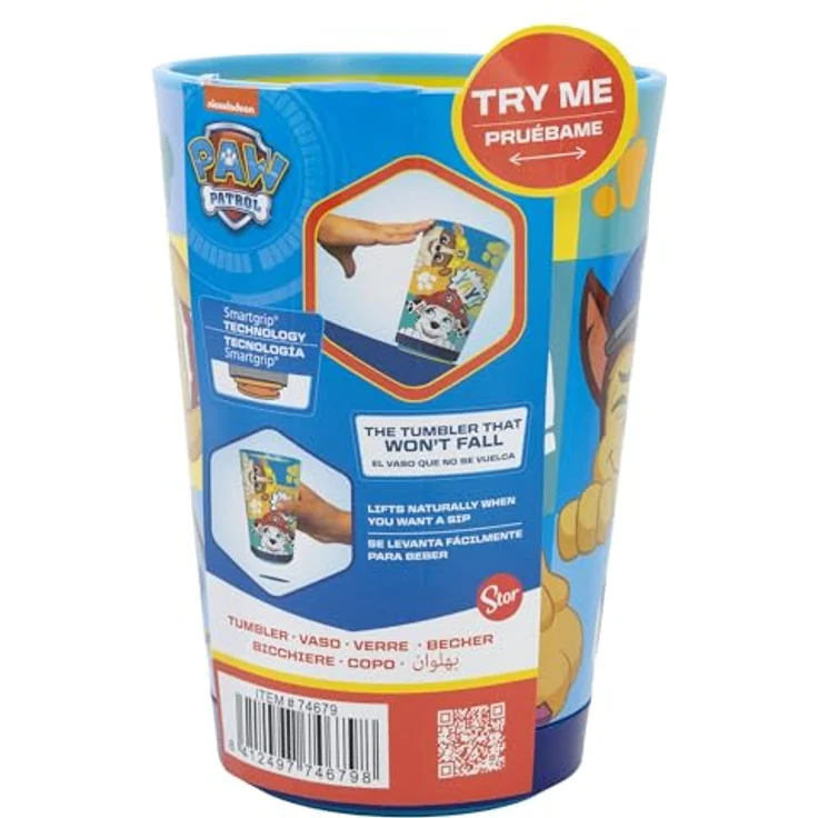 Stor Paw Patrol Kippsicherer Kunststoffbecher mit Smartgrip Kippschutz, 370 ml, BPA-frei – Bild 3