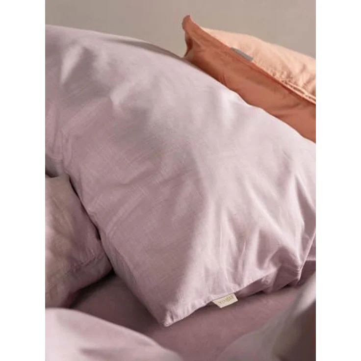 ESSENZA Bettwäsche Jule Woodrose, 135x200 + 1x 80x80 cm, 100% GOTS-zertifizierte Bio-Baumwolle, atmungsaktiv und hautfreundlich, uni Woodrose – Bild 5