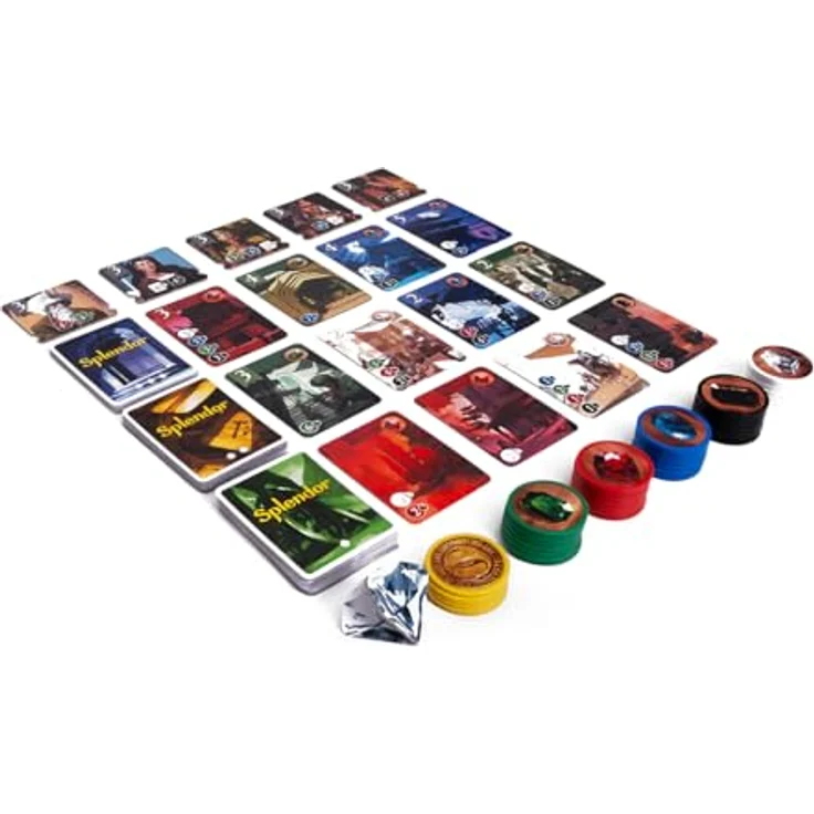 Rebel SPLENDOR Spiel Basisversion Original Standard, Brettspiel mit 90 Entwicklungskarten und strategischem Gameplay – Bild 5