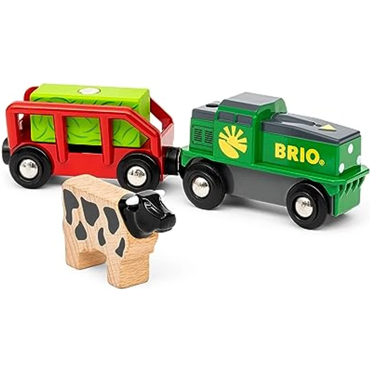 BRIO® Bauernhof Batterie-Zug, Spielzug-Eisenbahn mit Antipp-Funktion und Magnetkupplung, FSC®-zertifiziert – Bild 10