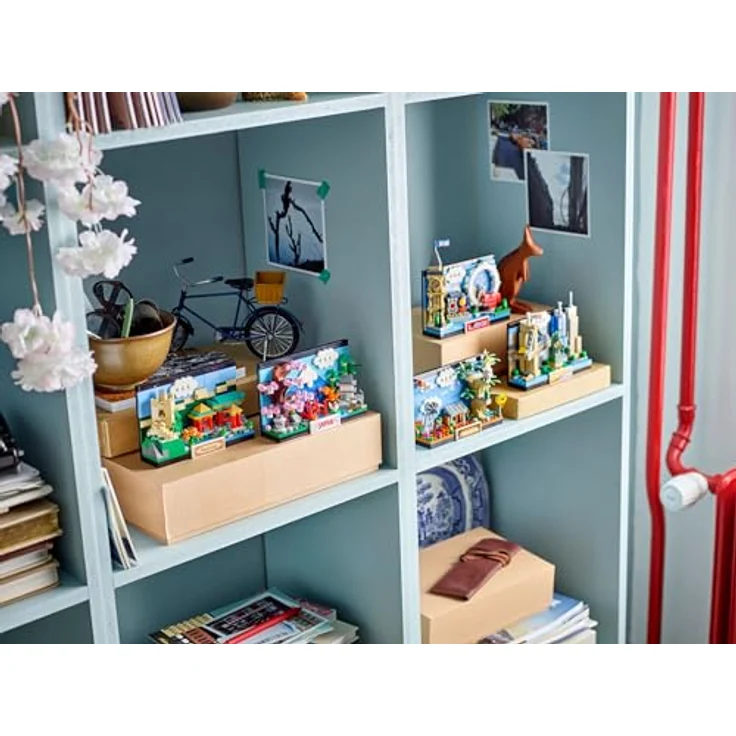 Stein-Experte Lego® 40713 Postkarte aus Japan, Set mit 262 Teilen, Deko-Postkarte mit Kirschblüten & Pagode – Bild 5