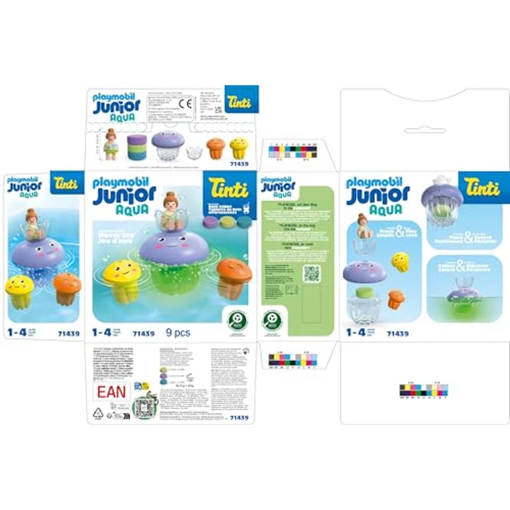 Playmobil® Konstruktions-Spielset Bunte Quallenfamilie, inkl. 3 Tinti-Badetabletten (71439), (9 St), JUNIOR AQUA & Tinti, Made in Europe – Bild 8