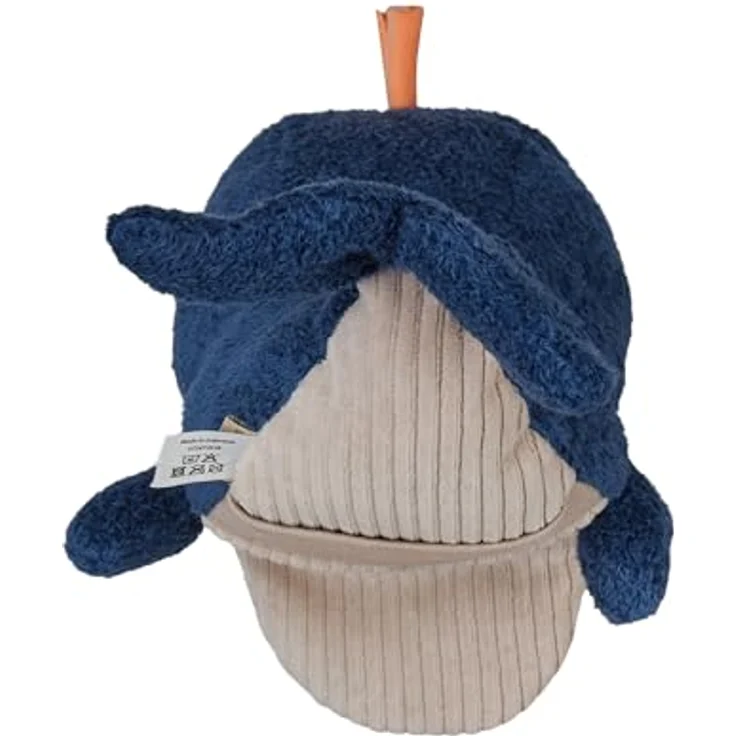 Sterntaler Handpuppe Wal, weiches Flauschspielzeug aus Polyesterwatte, 11,5 × 11 × 28 cm – Marine – Bild 2
