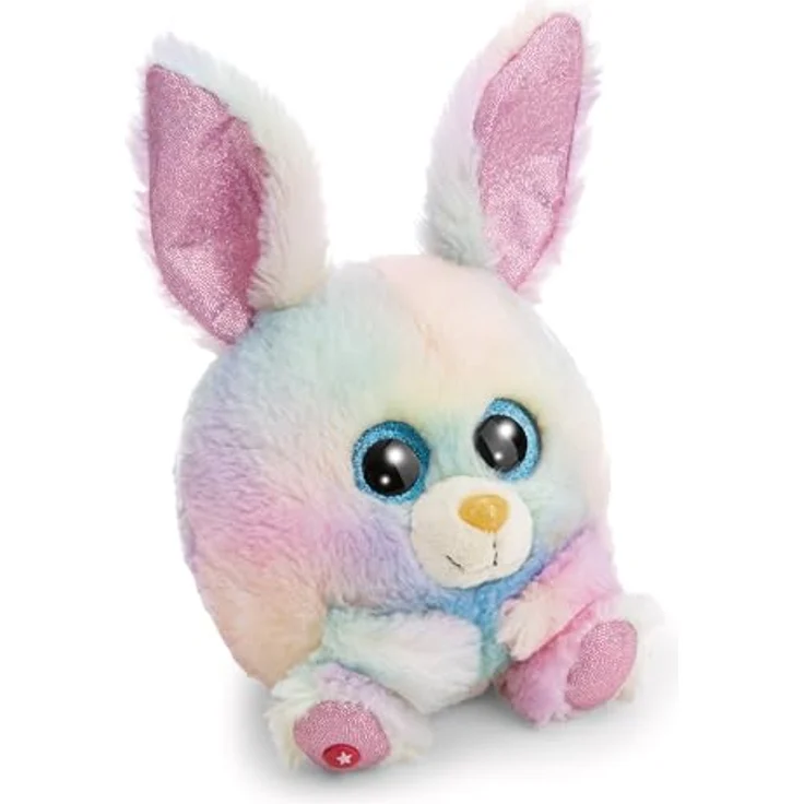 NICI GLUBSCHIS Baby Hase Rainbow Candy, 13cm, buntes Plüschtier aus weichem Plüsch mit Glitzeraugen, ideales Kuscheltier für Kinder und Erwachsene, perfekte Geschenkidee – Bild 1