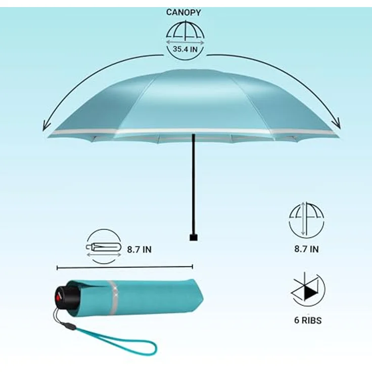 Knirps Rookie Manual Kinder Schultaschenschirm Regenschirm Taschen Kinderschirm Capri – Bild 7