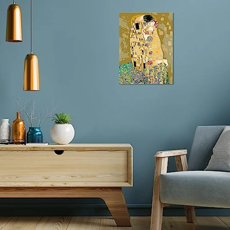 Ravensburger CreArt - Malen nach Zahlen 23648 ART Collection: The Kiss (Klimt) ab 14 Jahren – Bild 4