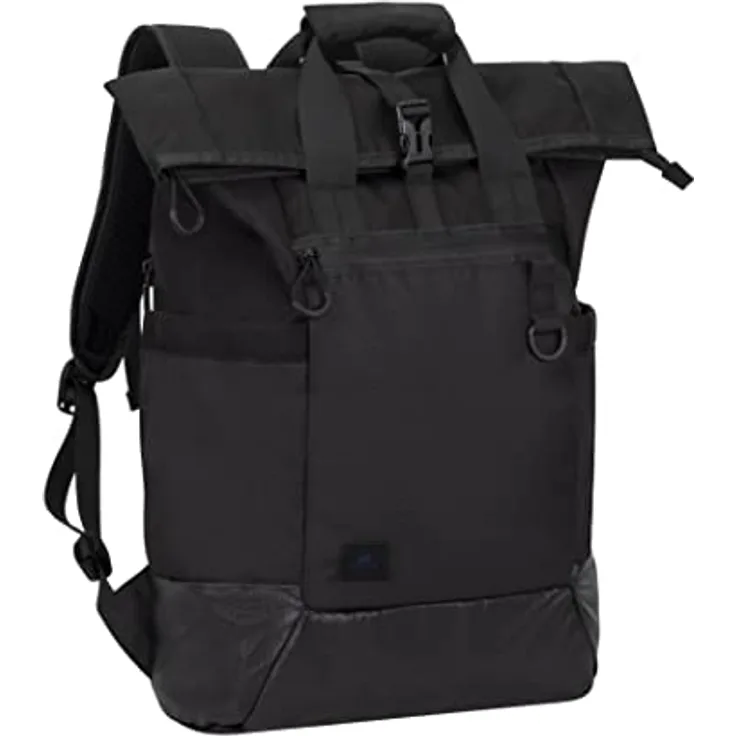 Rivacase Ultraleichter Rucksack Laptop bis 15.6 Zoll - Tagesrucksack - Unisex Erwachsenen - wasserdichter Schulrucksack und Schultasche - Sportrucksack für Reisen und Arbeit / 5321 (schwarz)