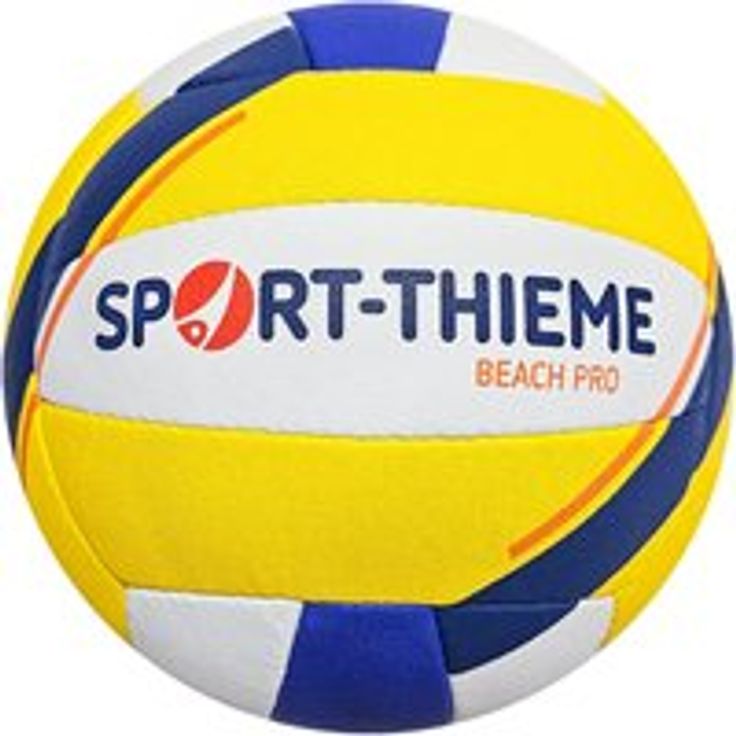 Sport-Thieme Beachvolleyball Beach Pro, maschinengenäht und robust, unisex, blau-gelb