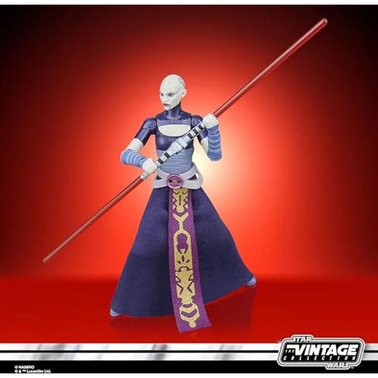 Star Wars The Vintage Collection Asajj Ventress, Action-Figur aus Star Wars: The Clone Wars, 9,5 cm mit 4 charakteristischen Accessoires und Kenner Verpackung – Bild 3