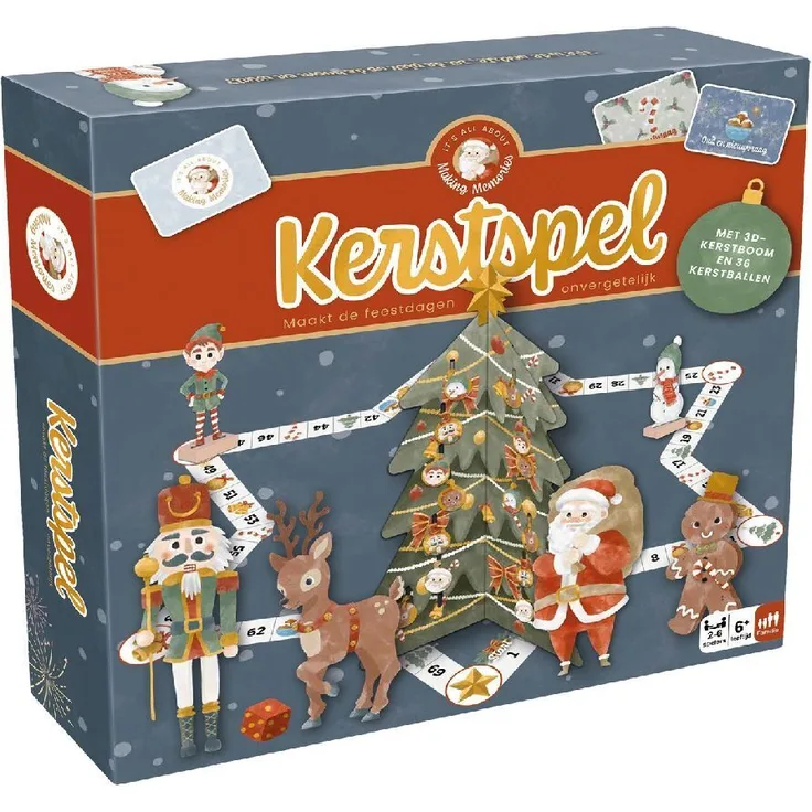Making Memories Kerstspel, Brettspiel für Familien, 2-6 Spieler, ab 6 Jahren, hochwertiger Karton
