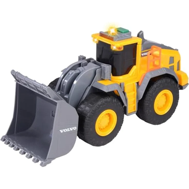 Dickie Toys Volvo Wheel Loader, Spielzeugauto mit Licht- und Soundeffekten – Bild 2