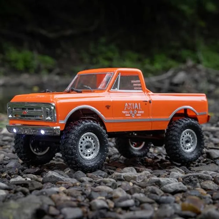 Axial SCX24 1967 Chevrolet C10 4X4 RTR Brushed Rock Crawler, orange, inkl. Akku & Ladegerät, 2,4GHz Fernsteuersystem – Bild 5
