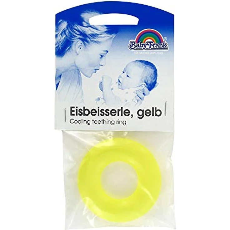 Baby-Frank Eisbeisserle gelb 101385 Beißring für Säuglinge, gefüllt mit sterilem Wasser – Bild 2