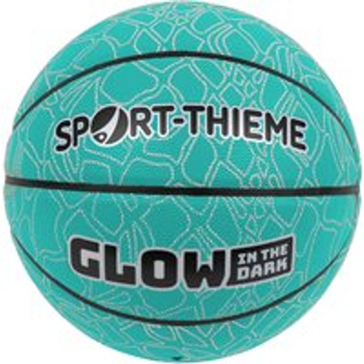 Sport-Thieme Glow in the Dark Basketball, Unisex, grün, für Schule und Verein