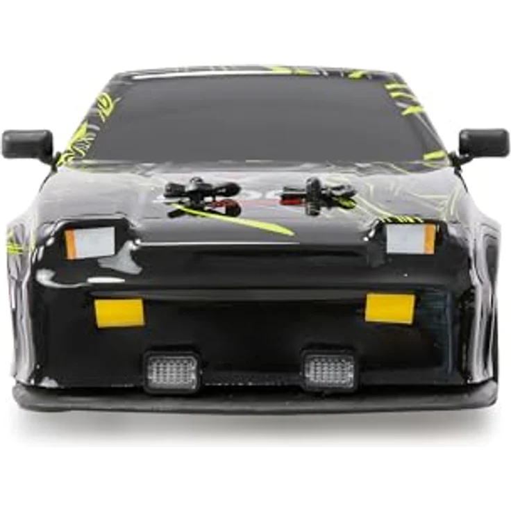 Amewi RC Drift Sport S12 4WD 1:16 RTR, ferngesteuertes Sportauto mit Raucheffekt und LED-Beleuchtung, grün – Bild 6