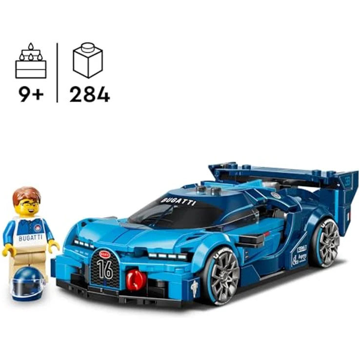LEGO Speed Champions Bugatti Vision Gran Turismo, Modellbau mit sammelbarer Minifigur, für Jungen ab 9 Jahren und Motorsportfans - 77253 – Bild 2