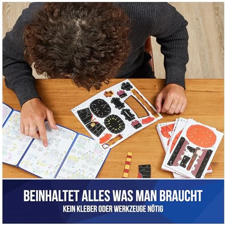 Spin Master 3D-Puzzle 4D Build - Harry Potter - Hogwarts Express, 181 Puzzleteile - hochwertiges Kartonmaterial, detailgetreu, ideales Geschenk für Fans – Bild 4