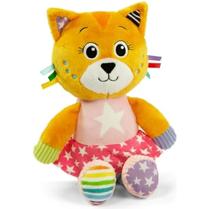 Clementoni Baby for You Katze Katy The Kitty-Peluche, Spielzeug für erste Aktivitäten, maschinenwaschbar, 0-36 Monate, Mehrfarbig – Bild 1
