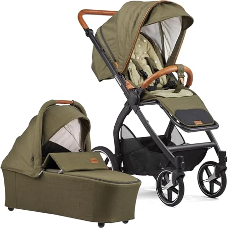 Gesslein FX4 Swing 2in1 Kombikinderwagen-Set mit Babywanne Panorama Lyx, ergonomische Liegeposition, UV-Schutz, inkl. Zubehör – Bild 2