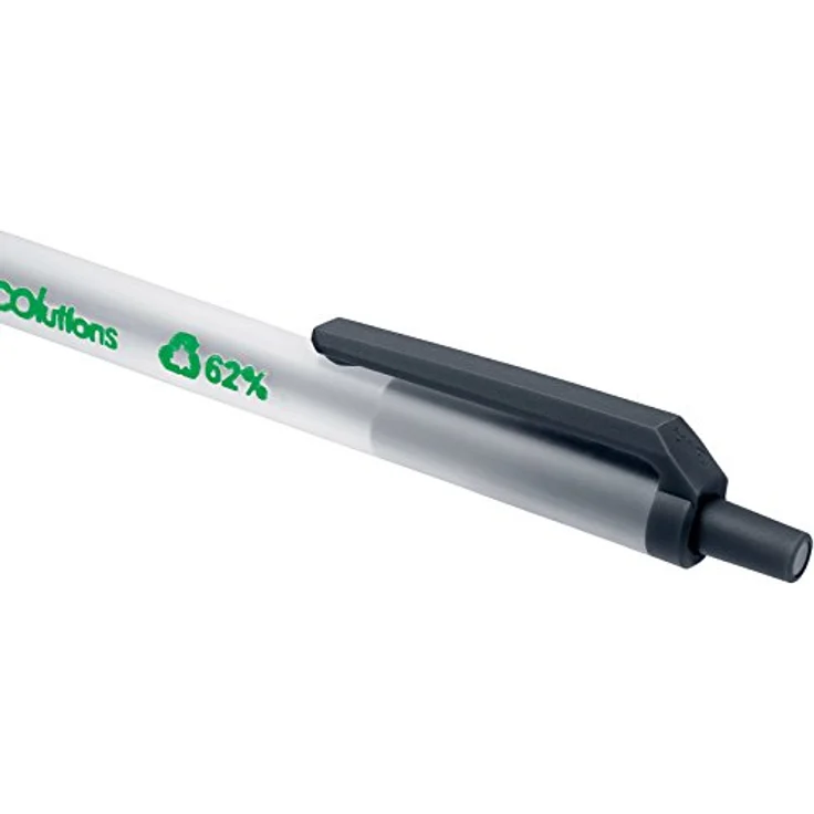 Bic Clic Stic ECOlutions, schwarzer Kugelschreiber mit mittlerer Spitze (0,4 mm), 50er Box aus 62 % recycelten Materialien – Bild 7
