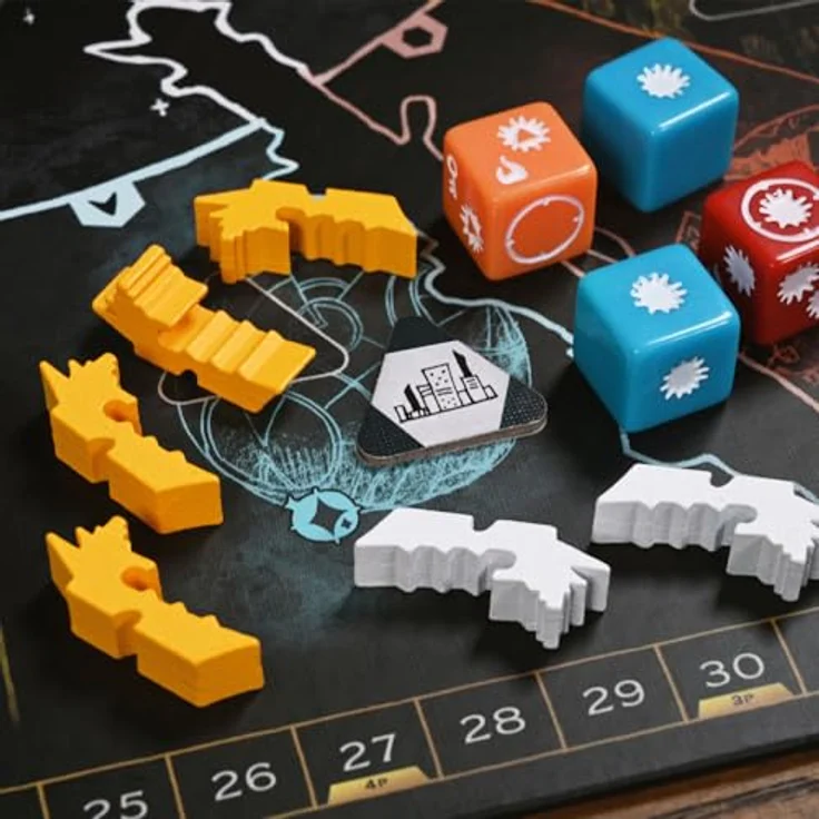 Infolist Leder Games Arcs (EN) - Strategisches Kartenspiel für 3-4 Spieler mit innovativem, kartengesteuertem Aktionssystem und einfachem Würfelsystem – Bild 3