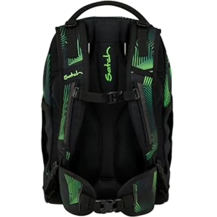 Satch Schulranzen PACK Seismic Green, ergonomischer Schulrucksack mit Your-Size-System, anpassbar für Körpergrößen von 1,40 bis 1,80 m, 30 l Volumen – Bild 5