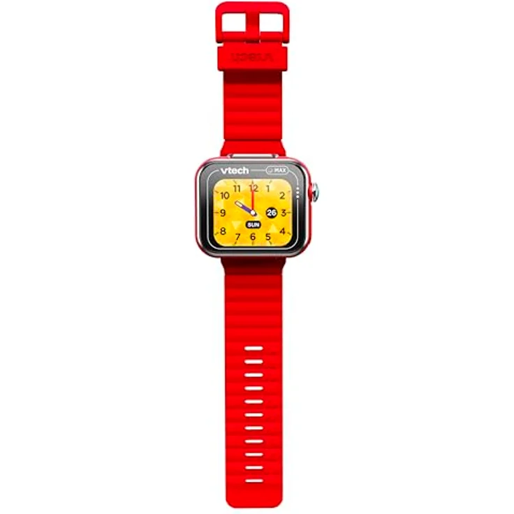 VTech Kidizoom Smartwatch Max Rot, Kinder-Smartwatch mit Dual-Kamera, 256 MB Speicher, horizontalem Touchscreen, Spiele und interaktive Funktionen – Bild 2