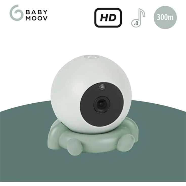 Babymoov YOO GO PLUS HD, Zusatzkamera für Babyphone mit HD-Bildqualität, wiederaufladbarem Akku und Gegensprechfunktion – Bild 3