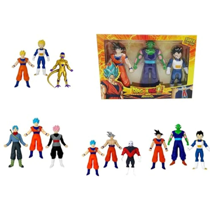 Bizak Dragon Ball Monsterflex-Figur, dehnbar und drehbar, mehrfarbig, 25 x 16 x 4 cm, zufälliges Modell