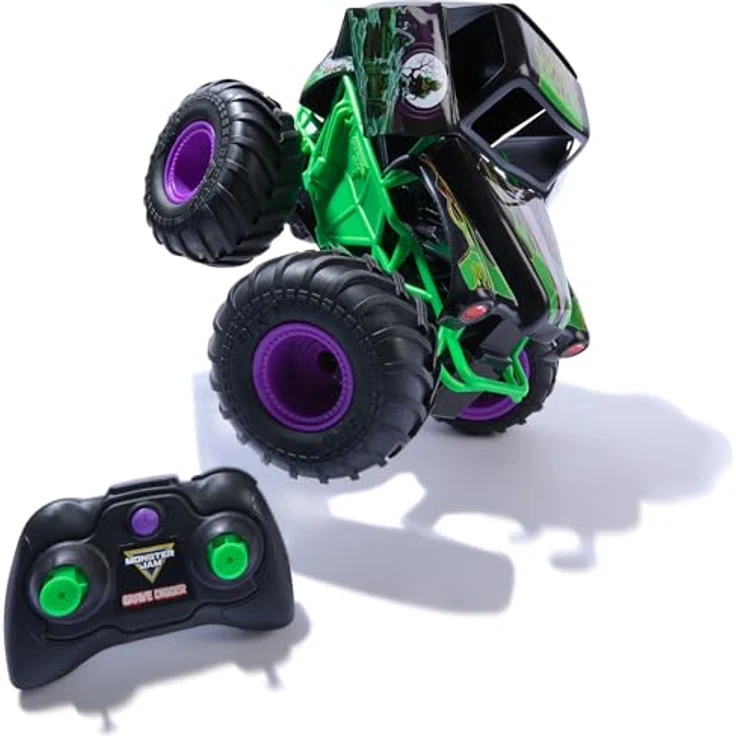 Monster Jam Smash 'n Bash Grave Digger, Ferngesteuerter Monstertruck mit Crash-Reparatur-Funktion, 2,4 GHz, Maßstab 1:15, ab 4 Jahren – Bild 2