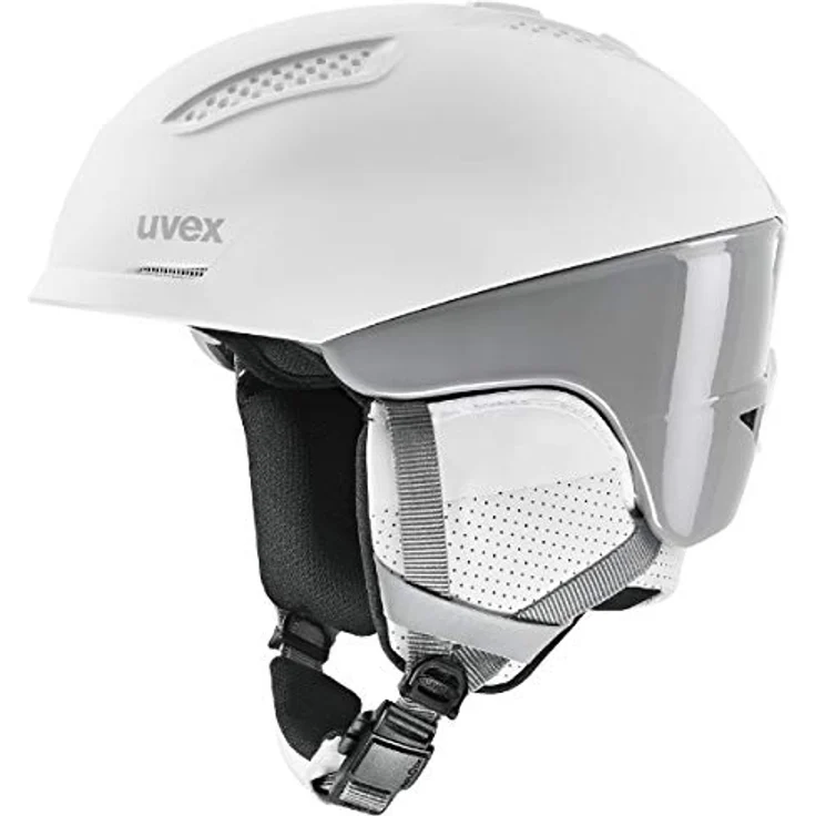 uvex ultra pro - Skihelm für Damen und Herren - individuelle Größenanpassung - Magnetverschluss - white/grey - 51-55 cm – Bild 1