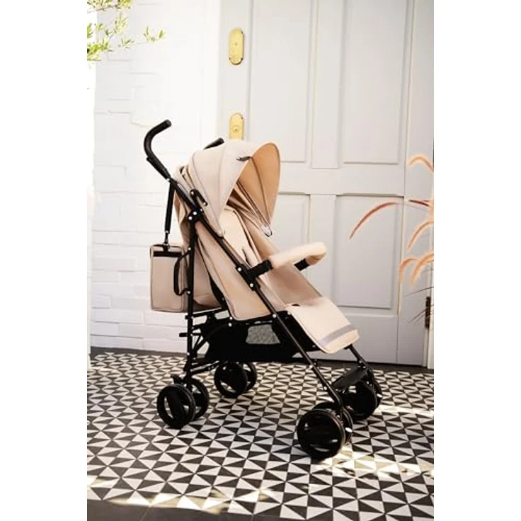 MoMi Kinder-Buggy Akira, Leicht & kompakt faltbar bis 15 kg, inkl. Zubehör, Schwarz – Bild 15