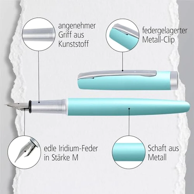 Online Pen Eleganza Füllhalter, Metall, Federstärke medium, in Geschenkbox – Bild 5