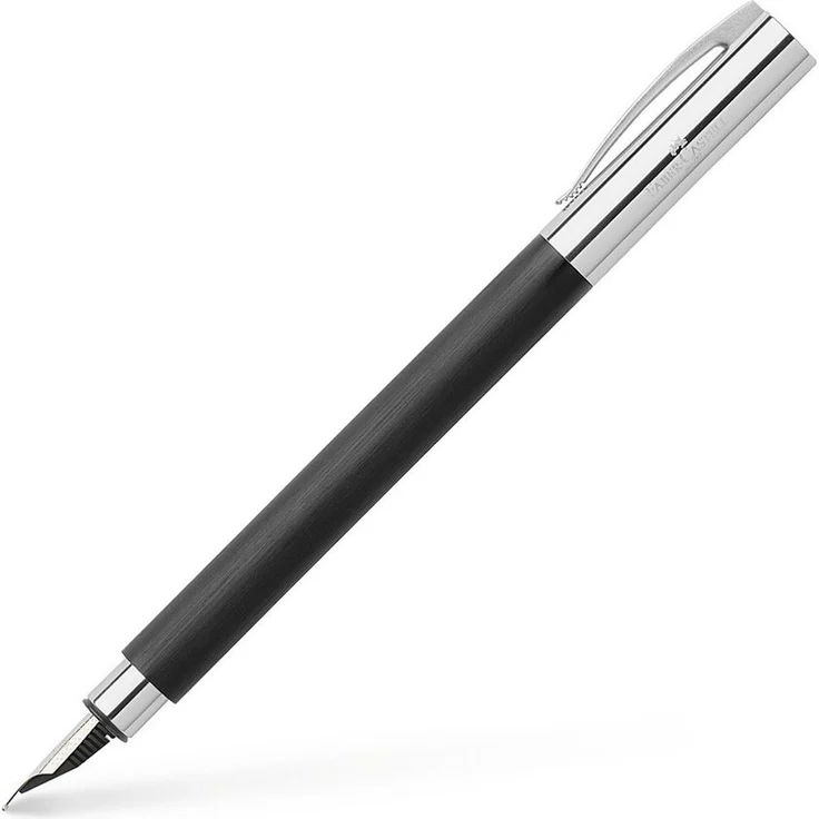 Faber-Castell Füllfederhalter AMBITION Edelharz, Premium Füller Edelstahlfeder Federbreite M - Eleganter Schreibgenuss in Schwarz – Bild 1