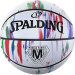 Spalding Marble Sz5 Ball, Rainbow, Gummi, Besserer Halt