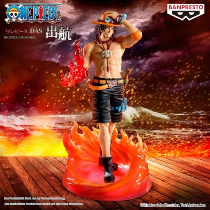 Banpresto One Piece Portgas Dace Figur, detailreiche Sammelfigur aus hochwertigem Material, One Size – Bild 2