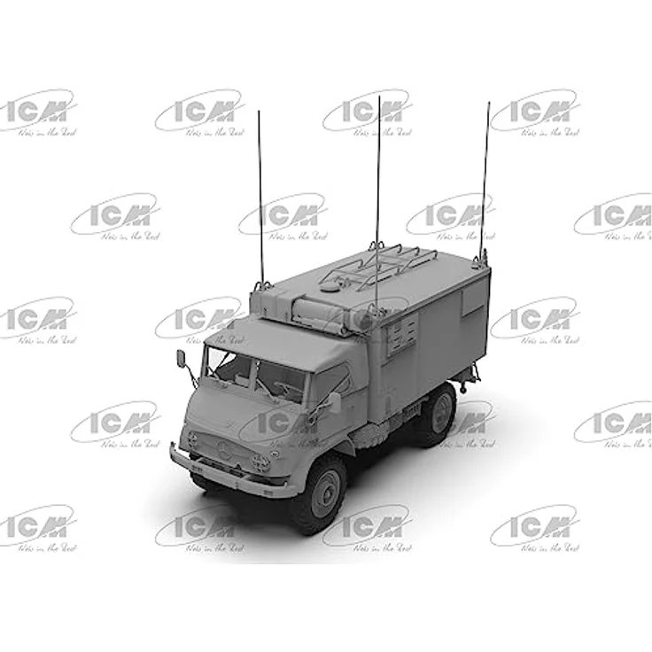 ICM Unimog S 404, Militär-Funkwagen Modellfahrzeug mit detailgetreuer Nachbildung – Bild 4